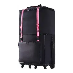 Large black foldable duffel bag