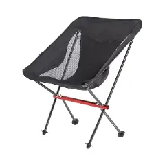 Black folding camping chair